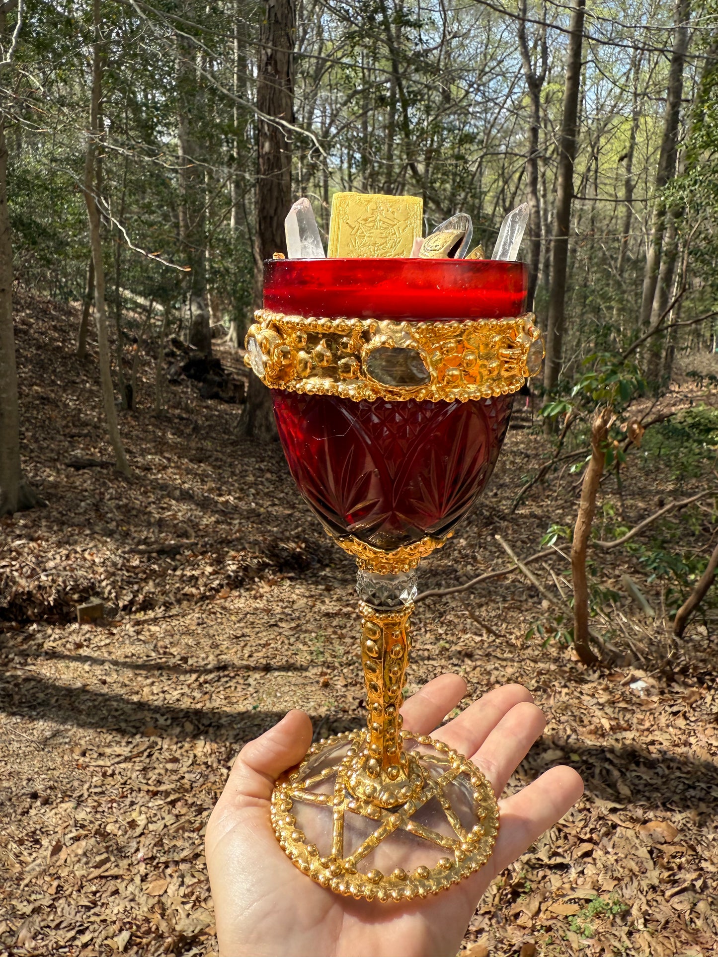 Golden Sun Chalice Candle