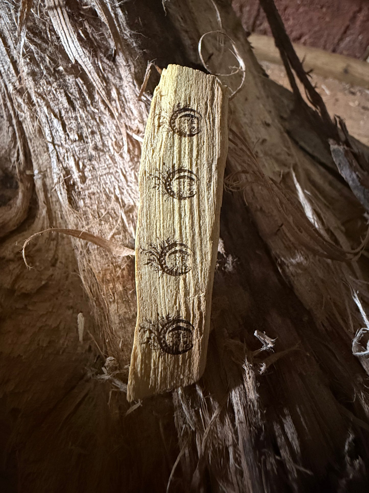 Engraved palo santo