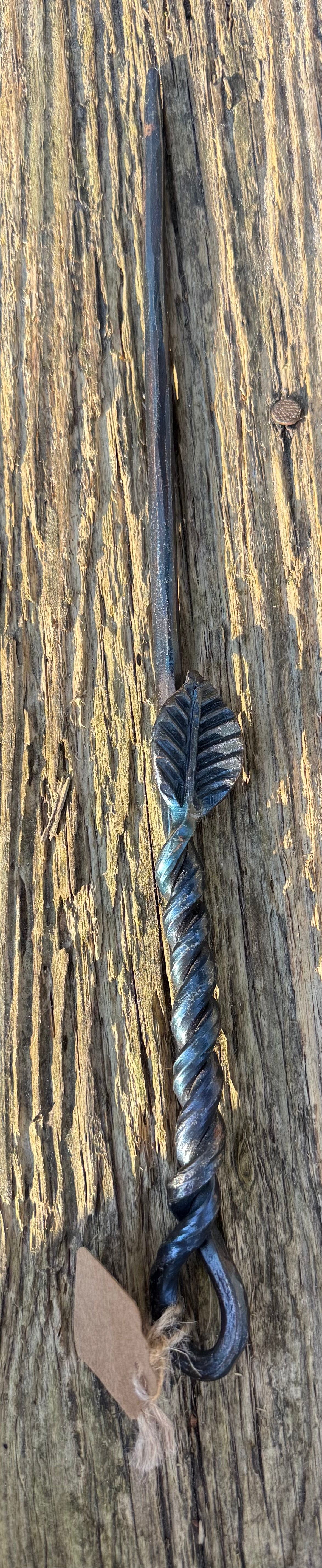 Hand forged iron wand