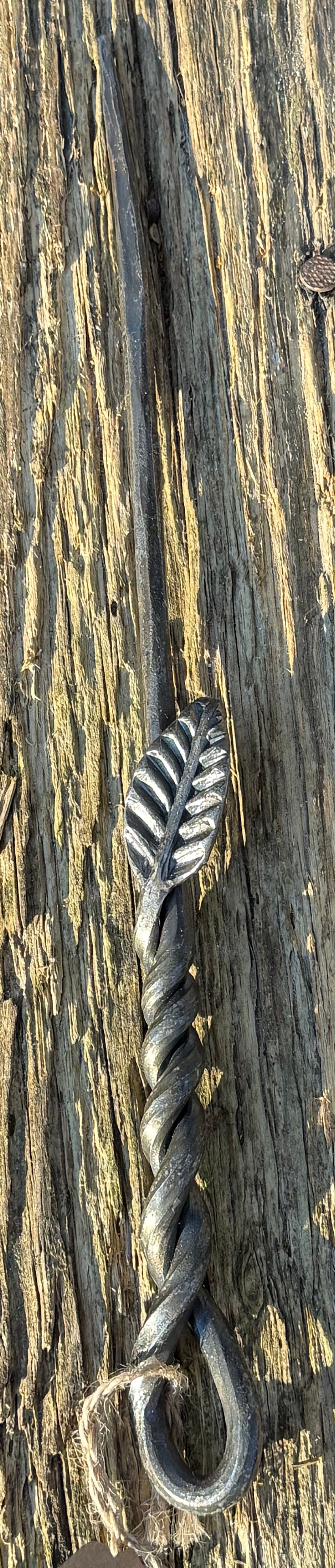 Hand forged iron wand