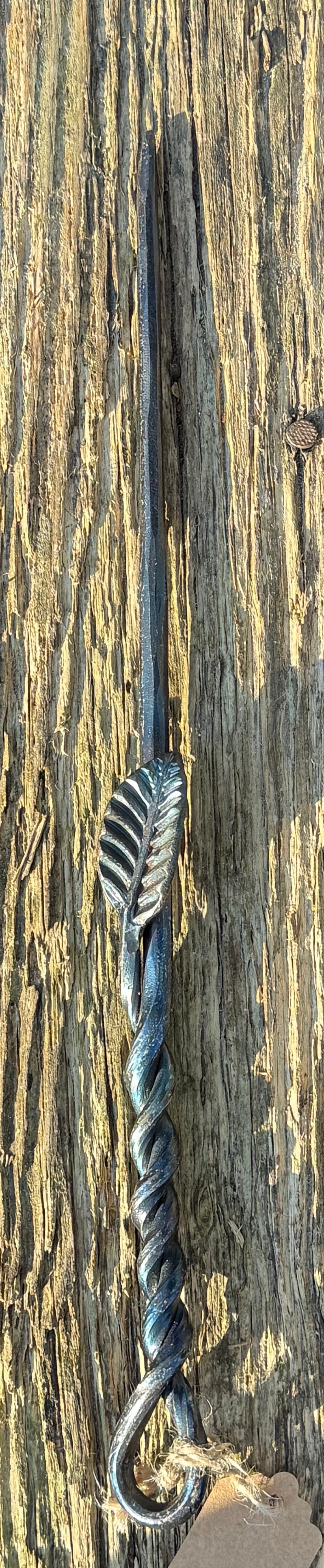 Hand forged iron wand